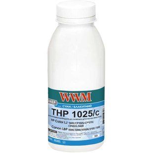 Тонер WWM для HP CLJ CP1025/Canon LBP 5050/7100 бутль 35г Cyan (HP1025C) 2794230338 фото