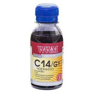 Чернила WWM для Canon CLI-451GY/CLI-471GY 100г Gray водорастворимые (C14/GY-2) светостойкие 2794236806 фото