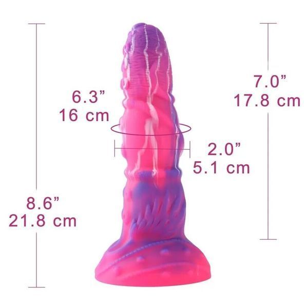 Фалоімітатор для секс-машин Hismith Tentacle Silicone Dildo Monster Series, KlicLok та присоска SO9964 фото