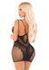 Платье Leg Avenue Lace and Net Mini Dress with Dual Strap One Size, Black SX1733 фото 3