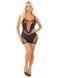 Платье Leg Avenue Lace and Net Mini Dress with Dual Strap One Size, Black SX1733 фото 5