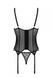 Корсет Passion MARINA CORSET, S/M, black, с открытыми чашками SO9730 фото 4