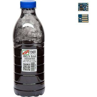 Тонер + чип АНК для Konica Minolta Bizhub 3320, TNP41/TNP43 бюль 290г 10000 вт. Black (1401298) 2835011225 фото